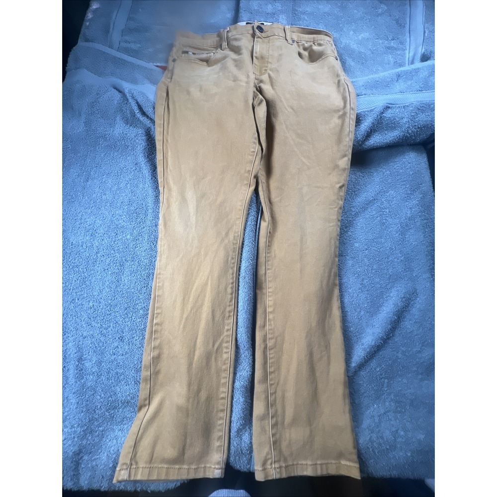 Benjamin Black Jeans Slim Stretch Tan Cotton Poly Blends Men's Size 36x32